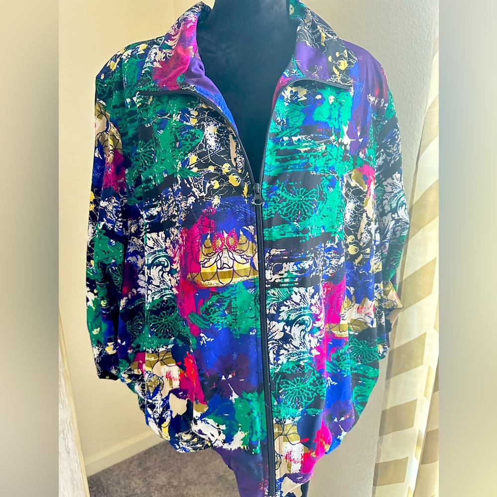 Nappy Valley 100% Polyester Multi Color and Designs Track Jacket size 3x